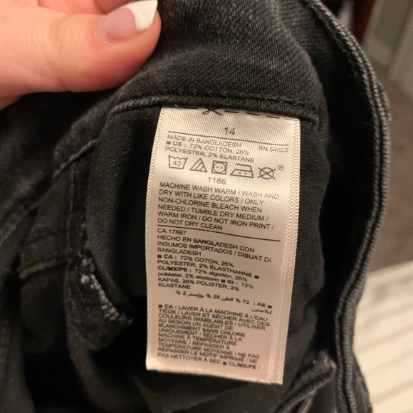 Black Denim Mini Skirt - Picture 3 of 6